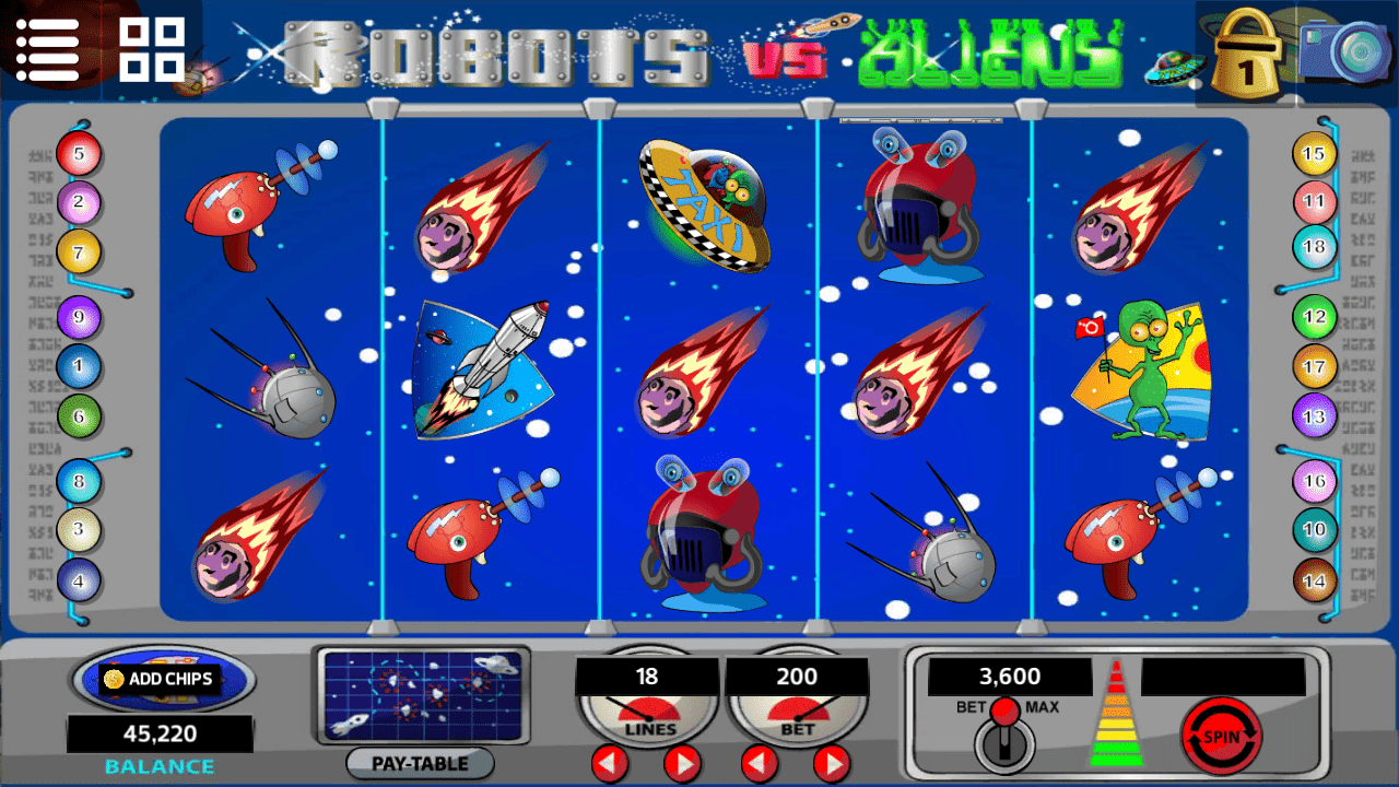 Slot - Robots vs Aliens
