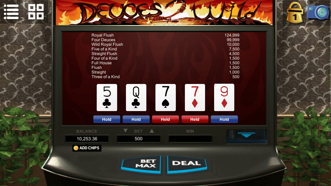 Videopoker - Deuces Wild