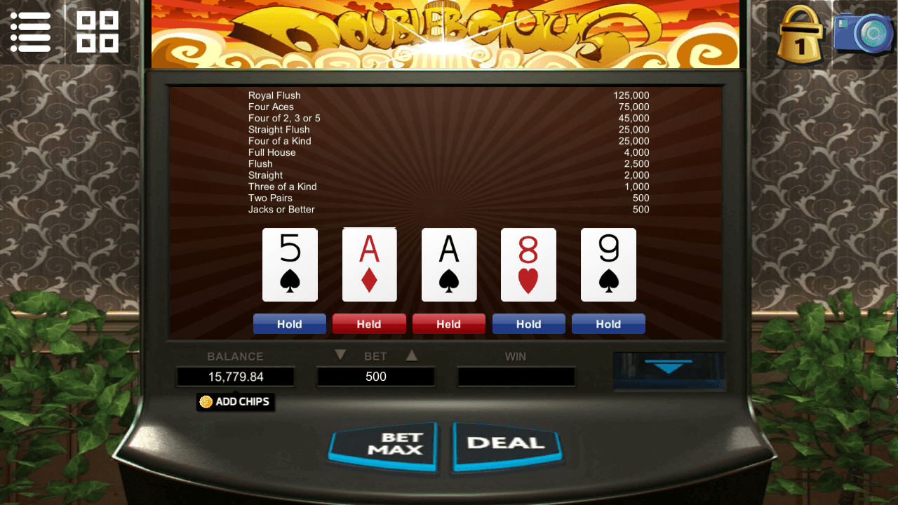 Videopoker - Double Bonus